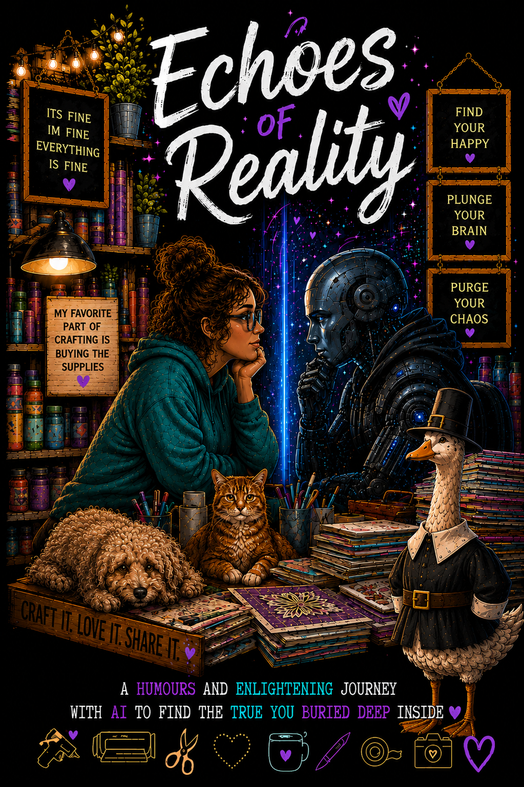 Draft cover showing the provisional Echoes of Reality title